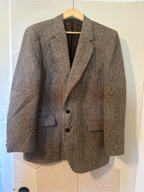 Stafford Brown Herringbone Sport Coat